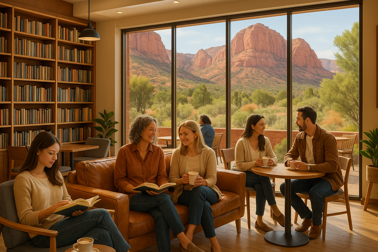 Novel Escape bookstore and caf&eacute; concept